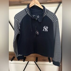 Antigua Navy and White Women's Top